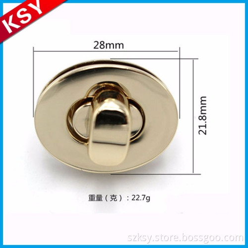 At Low Price Large Supply Unique Special Antique Brass Metal Bag Turn Lock